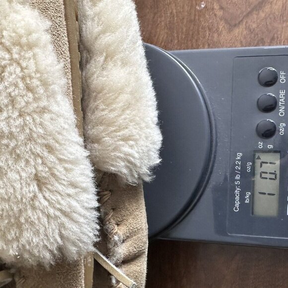 LL Bean Slippers Womens 9 Wicked Good Shearling Cuff Lined Moccasin Slip On - Picture 8 of 8